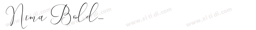 Nima Bold字体转换